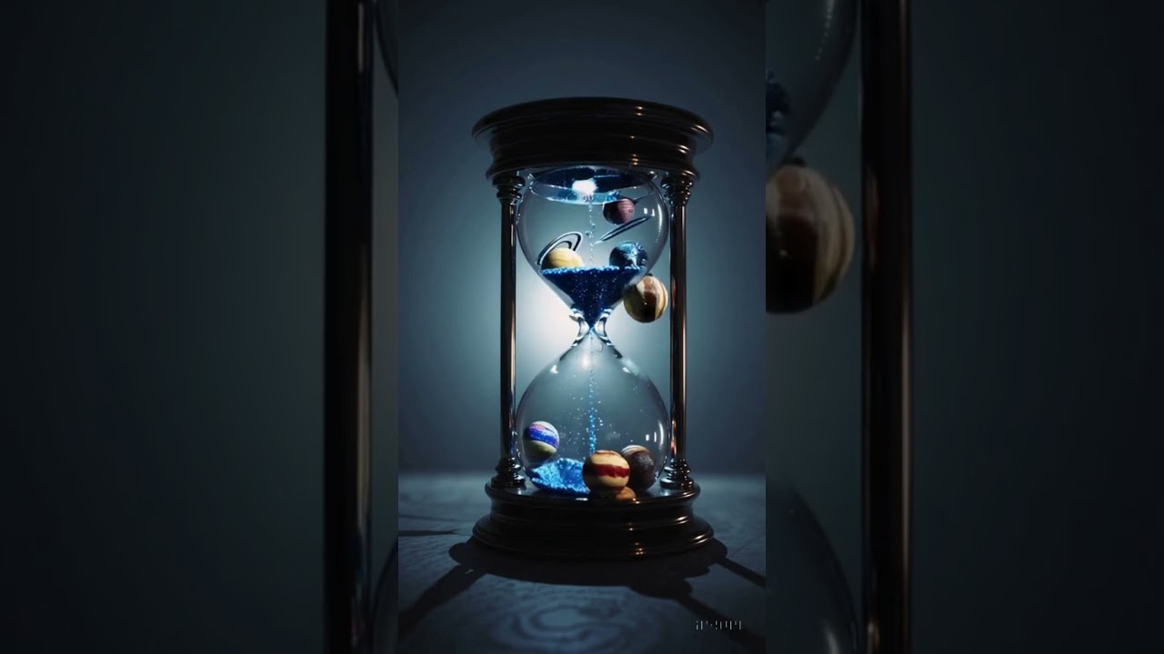 "Cosmic Hourglass: Time of the Planets" 🌌🪐⏳ 