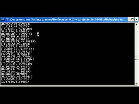 projecteuler 144 a console solution