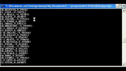 projecteuler 144 a console solution