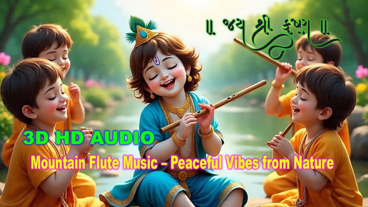 pahadi flute Krishna | krishna flute music | meditation music | spiritual music | flute meditation