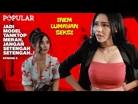 JADI MODEL TANKTOP MERAH, JANGAN SETENGAH-SETENGAH..! | New Inem Lumayan Seksi By Tania Ayu