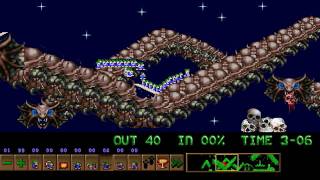 Lemmings custom - Return of the Awesome level