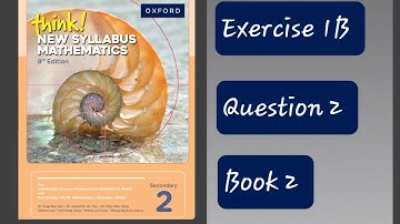 Exercise 1B (Linear Functions ) Question 2 Think New Syllabus Mathematics 8th Edition Book 2