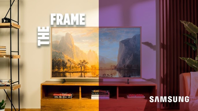 Samsung Frame 55 TV REVIEW - Most beautiful TV set? - Featuring  Playstation 5 