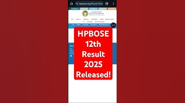 HPBose 12th Result 2025 kaise check kare || How to check HP Board 12th Result 2025