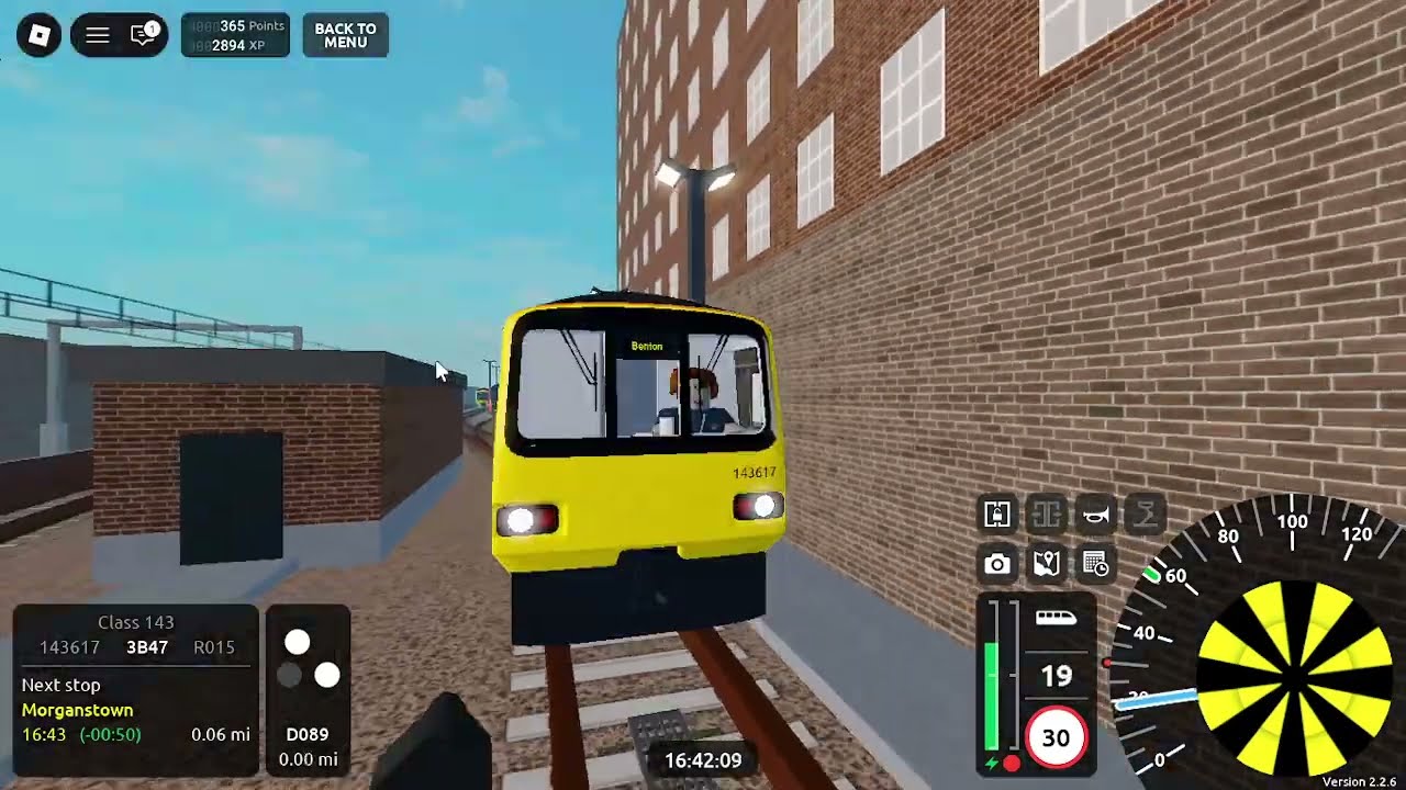 Playing SCR on a Class 143 On Morganstown Shuttle Anti-Clockwise(R015)