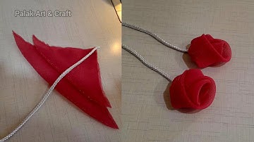 Easy And Beautiful Blouse Latkan || Rose latkan design | How to make latkan for blouse kurti and top