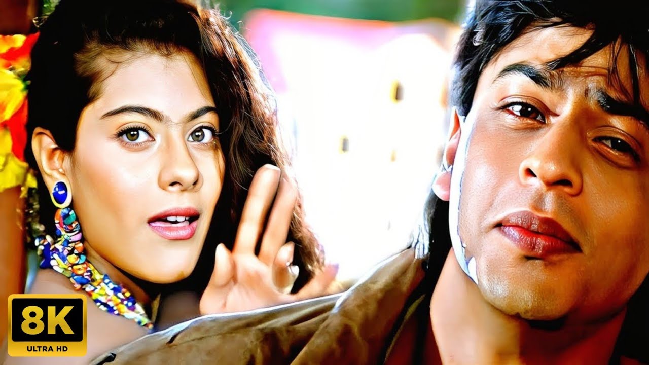 Jaati Hoon Main - 8k Video Song   Shah Rukh Khan, Kajol   Karan Arjun   Kumar Sanu, Alka Yagnik