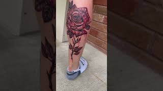 Bloody rose #art #tattoo #rose #shorts #viral