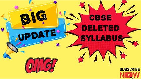 CBSE  Deleted Portion of Class 11 and 12th | Class XI and XII Syllabus Reduced | CBSE Maths