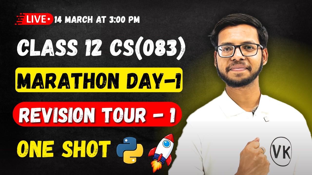 Class 12 CS Python Revision Tour 01 | CBSE Computer Science 2026 ...