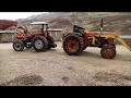 زور آزمایی بین تراکتور رومانی جفت و فرگوسن هشتصد جفmassey Ferguson 4wd Vs Tractor Universal Utb 651 