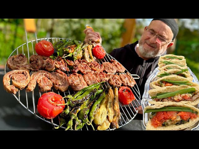 how to make Döner Kebab and Pita Bread at home 🥙 unbeatable taste 😲 simple recipe ASMR class=