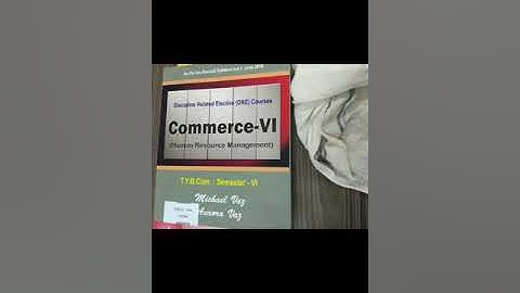 Commerce (human resources management)TYBCOM sem-VI syllabus+paper pattern