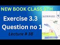 Class 9 Math |New book Chapter 3: Sets & Functions | Exercise 3.3 | Question 1 | Find Domain & Range