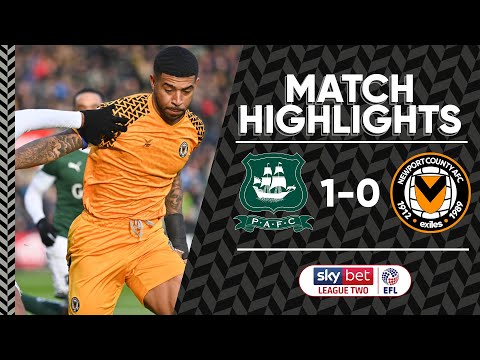 Plymouth Newport Goals And Highlights