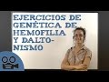 Ejercicios de genética de hemofilia y daltonismo