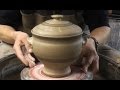 Throwing / Making a Lidded Pottery Soup Tureen / Terrine on the Wheel