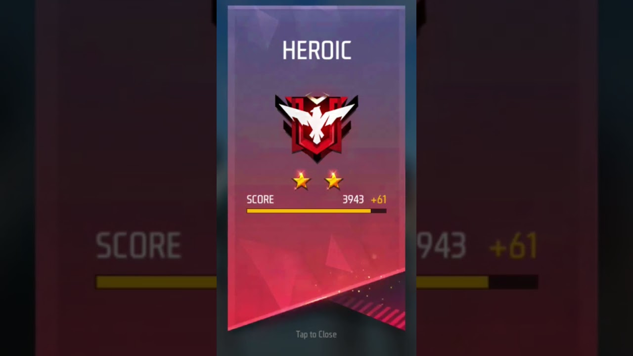 heroic 3 star |Booya | 10 kills | Free Fire | 