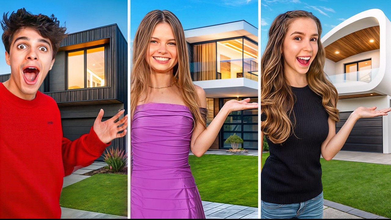$1 vs $100,000,000 YouTuber Houses!