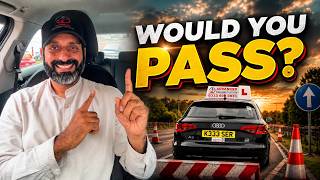UK Driving Test in the Rain: Would You Pass This Route?