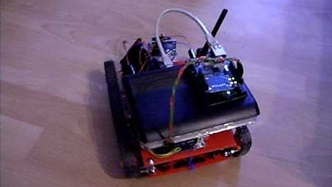 iPod Touch 2G controlled robot (Protos II. - ipod wifi control, second test)