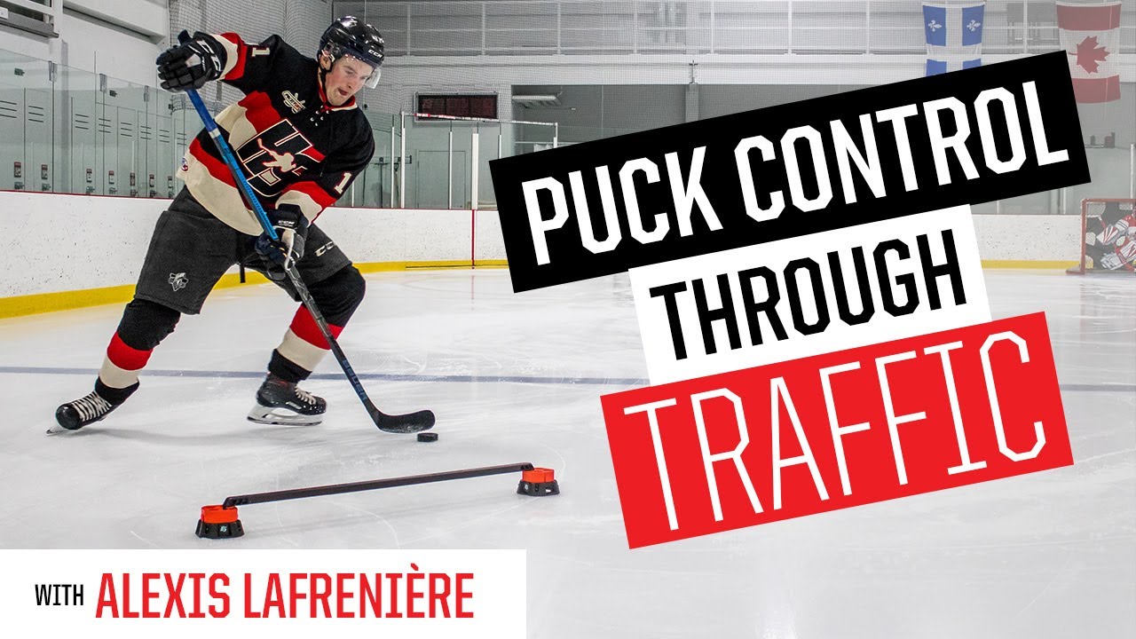 Puck Control Through Traffic with Alexis Lafrenière Hockey Training Drills YouTube