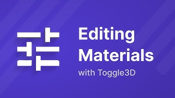 How to edit materials with Toggle3D