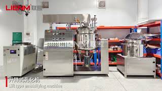 Emulsifying Mixer Machine Vacuum Emulsifier Mixer Homogenizer for Cosmetic Manufacture Vessel Plant