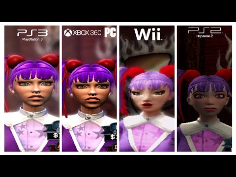 Guitar Hero World Tour PS2 Vs Wii Vs PS3 Vs Xbox 360 PC Comparación Gráfica 