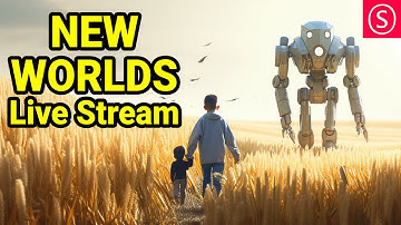 NEW WORLDS - Stable Diffusion, Midjourney Live Stream. BEST Tricks, Tons of Fun