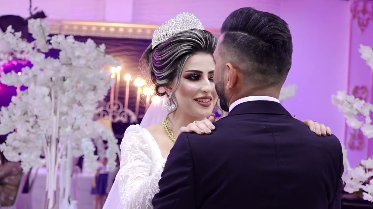 الف مبروك للعروسين . نورس وبشرى  . حفلة اهالي كوباني في كردستان العراق اربيل .  قرية بللي