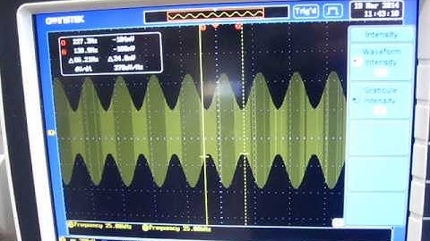 GW Instek GDS 2000A DPO performance with AM signal