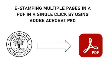 Stamping multiple pages in a pdf in a single click