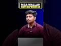 CAT Topper’s GDPI Experience at MBA Wallah 😱 | Real Prep, Real Results #shorts #mbawallah
