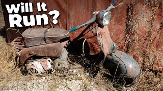 Will It Run After 30 Years?! Abandoned 1960 Soviet motorcycle Vespa