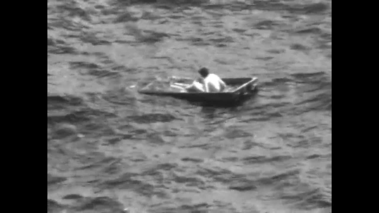 Florida man rescued from submerged boat after drifting offshore - YouTube