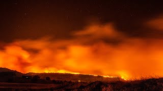 The camp fire forced evacuation of residents in paradise as high winds
pushed to town causing many homes and businesses burn. video by: h...