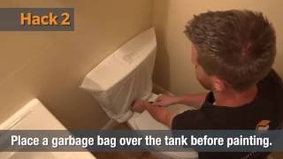 behind toilet paint hacks