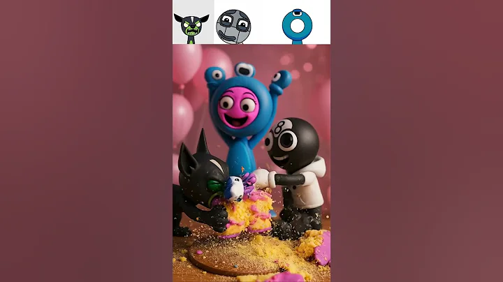 Sprunki IncrediboxOC Zygrade VS Emoji 66 VS Alphabet Lore As Smashing The Cake #sprunki #incredibox