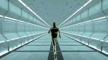 SCIFI SPACESHIP CORRIDOR (MOTION CAPTURE, #3D, #BLENDER)