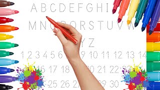 Fun Handwriting Activities for Toddlers: Learning 1-30 & the English Alphabet