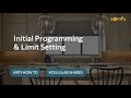 Initial Programming and Limit Setting C-01