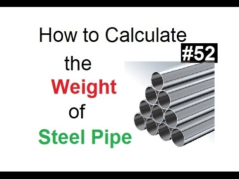 Steel Round Pipe Weight Chart