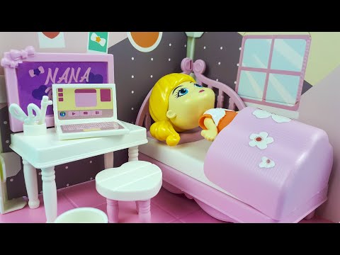 Видео: New pink bedroom for Baby doll