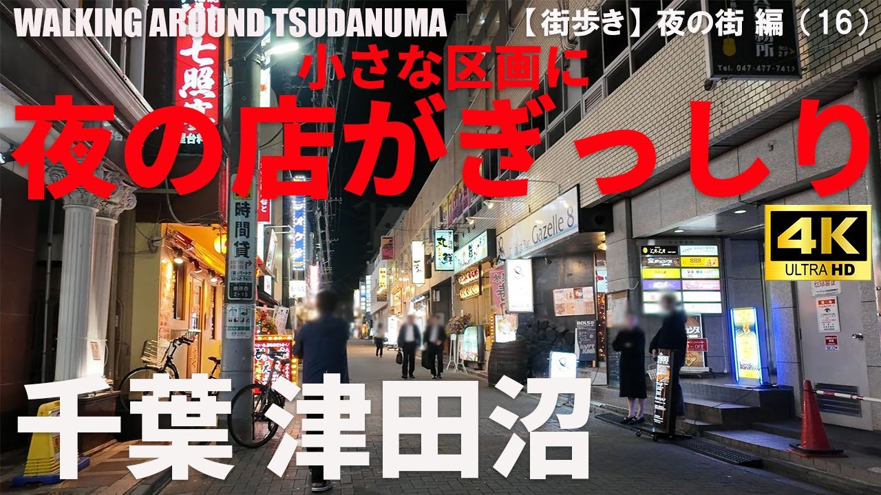 【千葉・津田沼】津田沼駅周辺の夜遊びエリア攻略ガイド/GUIDO TO TSUDANUMA AT NIGHT/2025年5月/夜の街 編（16）/4K 日本・東京街歩き/JAPAN WALK