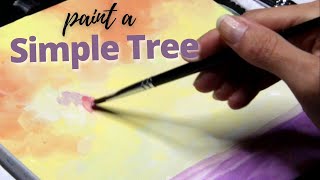 Tree painting that's so SIMPLE to paint