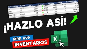 Mini App de INVENTARIOS - Hazlo Así en Excel Tradicional