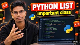 Details LIST IN PYTHON!!🐍🐍 Important class for beginners!//#GandRTech Update
