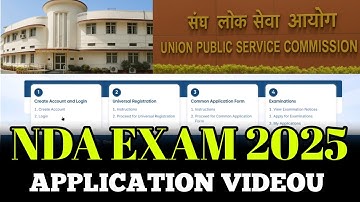 NDA EXAM 2025 APPLICATION VIDEOU MALAYALAM | NDA APPLY VIDEOU, UPSC NEW WEBSITE REGISTRATION